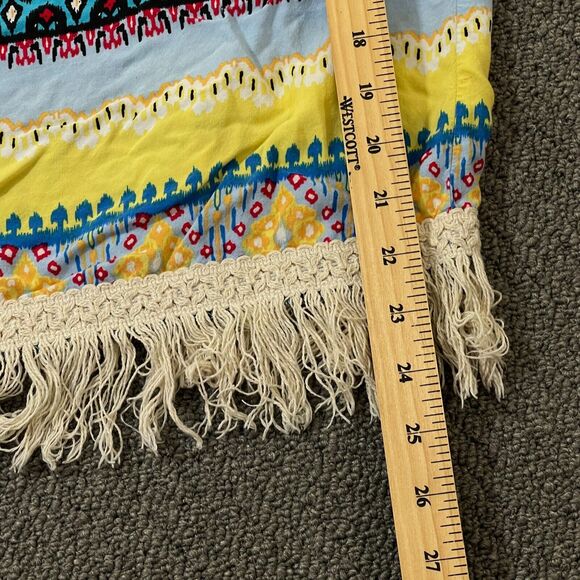 Highness Shirt Womens One Size Regular Short Sleeve Open Front Hippie Boho - Picture 6 of 9